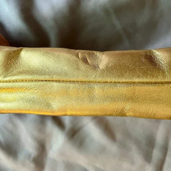 Prada Metallic Gold Clutch - Picture 5 of 8